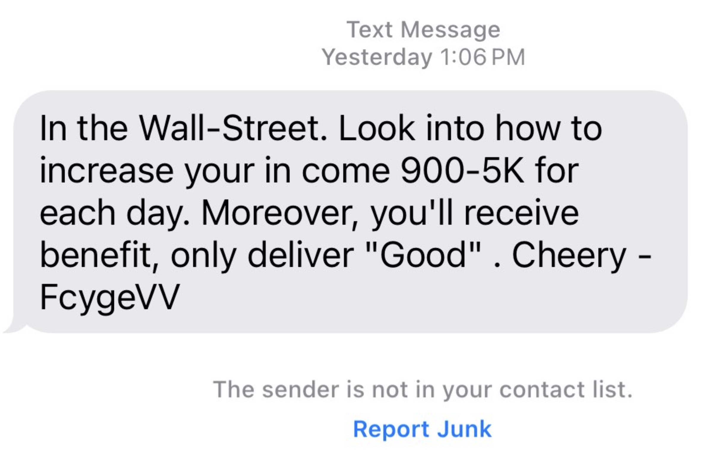 38 Funny and Bizarre Spam Text Messages